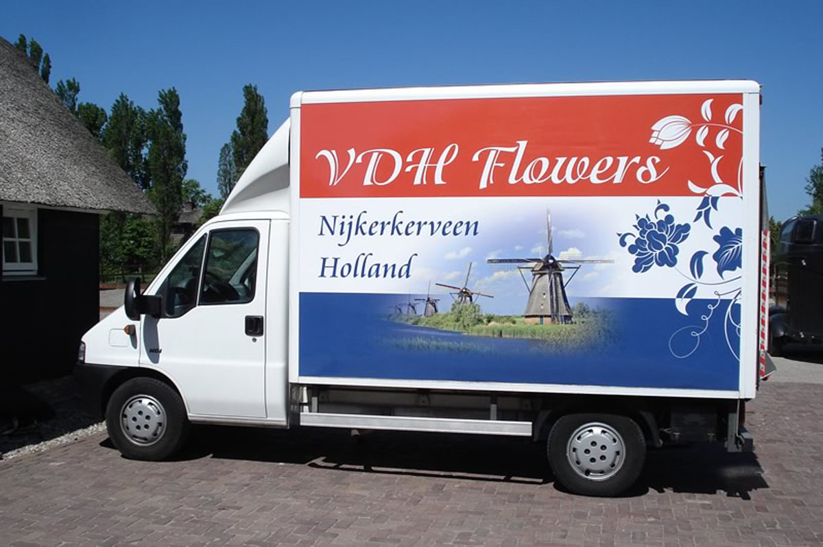 Autoreclame Fullcolours  VDH Flowers